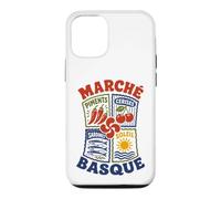 Pays Basque Marché Gastronomie Symboles Basques Lauburu Coque pour iPhone 12/12 Pro