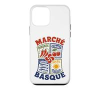 Pays Basque Marché Gastronomie Symboles Basques Lauburu Coque pour iPhone 12 Mini