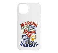 Pays Basque Marché Gastronomie Symboles Basques Lauburu Coque pour iPhone 14 Plus