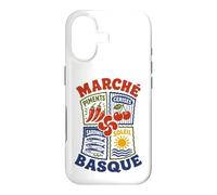 Pays Basque Marché Gastronomie Symboles Basques Lauburu Coque pour iPhone 17