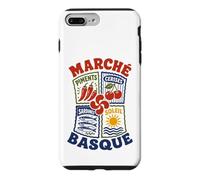 Pays Basque Marché Gastronomie Symboles Basques Lauburu Coque pour iPhone 7 Plus/8 Plus