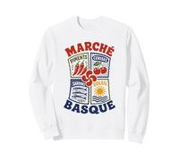 Pays Basque Marché Gastronomie Symboles Basques Lauburu Sweatshirt