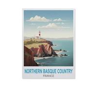 Pays Basque Nord, France，Puzzle en Bois 1000 Pieces Adultes Enfants Classique Jeu Cadeau（75x50cm）-HC2