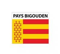 Pays Bigouden ville sticker logo 32 blason écusson autocollant adhésif - Taille : 12 cm