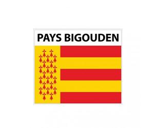 Pays Bigouden ville sticker logo 32 blason écusson autocollant adhésif - Taille : 12 cm