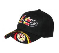 PAYS Casquette Belgique Noire Jaune Rouge Equipe Football - Taille Unique - Noir