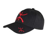 PAYS Casquette Berbere Rouge et Noire Yaz Amazigh - Mixte