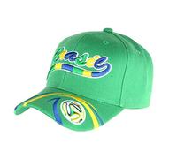PAYS Casquette Bresil Foot Verte Jaune et Bleue - Mixte