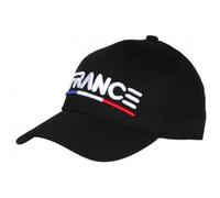 PAYS Casquette France Noire Drapeau Tricolore Bleu Blanc Rouge Tendance - Taille Unique - Noir