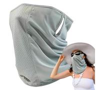 Pays de Galles du cou pour hommes, guêtres faciaux,Couverture faciale en soie de glace | Protection UV Guette de cou méprisée pour l'oreille respirante pour les hommes femmes pour le camping en bi