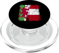 Pays de Galles Pérou Demi Drapeau du Pérou Patrimoine Péruvien PopSockets PopGrip pour MagSafe