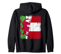 Pays de Galles Pérou Demi Drapeau du Pérou Patrimoine Péruvien Sweat à Capuche
