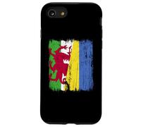 Pays de Galles Ukraine Demi-Drapeau Patrimoine ukrainien Gallois Coque pour iPhone SE (2020) / 7/8