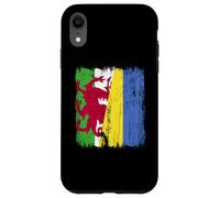 Pays de Galles Ukraine Demi-Drapeau Patrimoine ukrainien Gallois Coque pour iPhone XR