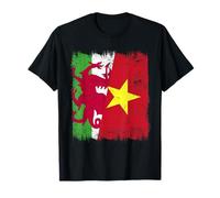 Pays de Galles Vietnam Demi Drapeau Gallois Histoire vietnamienne T-Shirt