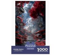 Pays des Merveilles Forêt Puzzles 1000 Pièces Jeu De Défi Jouet Adultes Et Plus De 12 Ans Champignons Jeu De Puzzle Défi Éducatif Stimulation Cérébrale Cadeau Décoration Maison 70x50cm/1000pcs