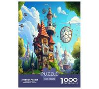 Pays des Merveilles Puzzle 1000 Pièces Cadeau Unique Challenge Toy À De Qualité Supérieure Peinture Art pour Adultes Et Enfants 38x26cm/1000pcs