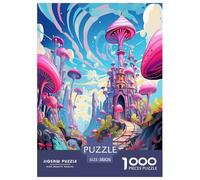 Pays des Merveilles Puzzle 1000 Pièces Cadeau Unique Jeu Éduchatif Challenge Toy À De Qualité Supérieure Peinture Art pour Adultes Et Enfants À Partir De 14 Ans 38x26cm/1000pcs
