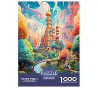Pays des Merveilles Puzzle 1000 Pièces Educa Jouet en Bois Divertissement Créatif De l'art De La Décoration Jeu Éduchatif Challenge Toy Adultes Et Enfants À Partir De 14 Ans 70x50cm/1000pcs