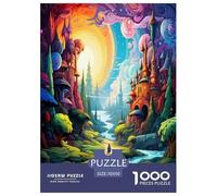 Pays des Merveilles Puzzle 1000 Pièces Educa Jouet en Bois Divertissement Créatif Décoration Intérieure Jeu Éduchatif Challenge Toy pour Adultes Et Enfants À Partir De 12 Ans 70x50cm/1000pcs