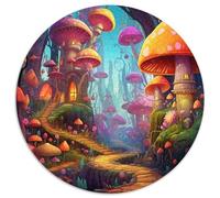 Pays des merveillesJigsaw Puzzles 1000 Piece for Adults Round Fantasy châteauCreative Challenging Toys Gift1000pcs (67.5x67.5cm)