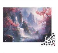 Pays Montagne Casse-tête 1000 Pièces sans Poussière, Grand Puzzle Jeu De Patience pour Un Passe-Temps pour Adulte, Étoile du Cadeau De Noël 52x38cm/1000pcs