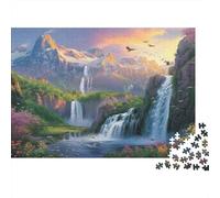 Pays Montagne Puzzle 1000 Pièces avec Emboîtement Parfait, Puzzle d'art défi Entre Amis pour Un Tableau À Encadrer, Superbe Idée Cadeau 70x50cm/1000pcs