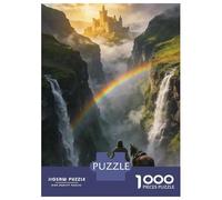 Paysage 1000 Pièces Puzzle en Carton, Hautes Terres d'Écosse Puzzle De Haute Qualité pour Adultes, Puzzle Éducatif, Puzzle Familial Idéal pour Cadeau 38x26cm/1000pcs