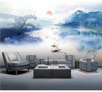 Paysage Alpin À L'Encre 450(W) X315(H) Cm Papier Peint Mural 3D, Peel And Stick Palace Wall Mural Posters, Décoration Imperméable Durable Et Respectueuse De Pour Chambre À Couche-5065977