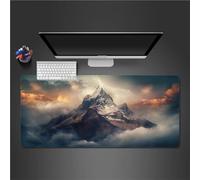 Paysage Alpin Tapis de Souris 1200x600mm XXL Mousepad,Grand Tapis de Bureau,avec Base en Caoutchouc antidérapante résistant à l'eau Surface,Vitesse et la précision Améliorées pour Gamer