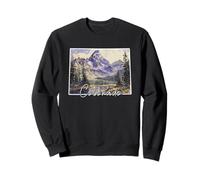 Paysage Aquarelle des Montagnes du Colorado Sweatshirt