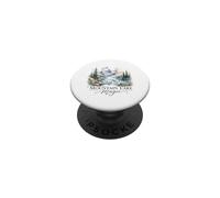 Paysage Aquarelle Magique du lac de Montagne PopSockets PopGrip Adhésif