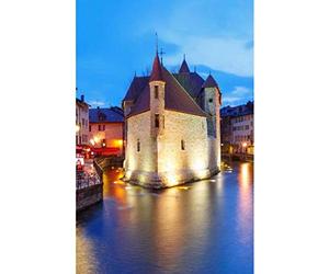 Paysage Architectural D'Annecy, France 5D Bricolage Broderie Mosaïque Plein Forage Cristal Broderie Plein Cercle Diamant Diamant Peinture Point De Croix Décoration Ensemble Maison Chambre Décoration