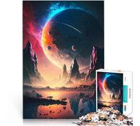 Paysage céleste de l'aube Puzzles pour Adultes 1000 pièces Staycation Tuer Le Temps Renforcer l'amour Entre Les Couples 38x26cm