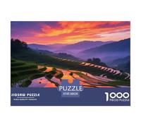 Paysage chinois1000 Piece Jigsaw Puzzle for Adults Educational Games Terrasse ChampFun and Challenging Home Decors Great Gift Idea38x26cm/1000pcs