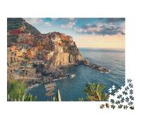 Paysage Côte Italienne Puzzle pour Adultes Puzzle 1000 Pièces Papier Jeu de Puzzle 1000 Pièces Décoration 70x50cm/1000pcs
