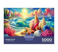Paysage Côtier 1000 Pièces Puzzle De Détente Mentale Coquillages Plage pour Jeu De Famille Amusant Et Stimulant - Le Puzzle Le 52x38cm/1000pcs