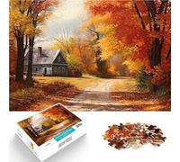 Paysage d'automne Puzzle 1000 pièces pour Adolescents Jeu Familial pour et Activités Amusantes à la Maison, Cadeaux d'anniversaire, Cadeaux de Voyage, 38x26cm