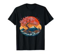 Paysage de Fleurs de Cerisier inspiré du Japon Nature Art T-Shirt