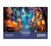 Paysage de la Ville 1000 Pièces Amusants PuzzleCité Cosmique Mystique pour Adultes De Jeu pour Adultes Parfaitpourla Détente Créativité Et CommeCadeau52x38cm/1000pcs