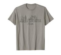 Paysage de la ville souvenir touristique Nantes France T-Shirt
