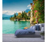 Paysage De Lac Alpin 140(W) X70(H) Cm Papier Peint Mural 3D, Peel And Stick Palace Wall Mural Posters, Décoration Imperméable Durable Et Respectueuse De Pour Chambre À Coucher, S-413100