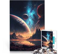 Paysage de l'aube du Cosmos Puzzle 1000 pièces pour Adultes Jouet éducatif d'apprentissage Cadeaux du Père Noël Secret 38x26cm
