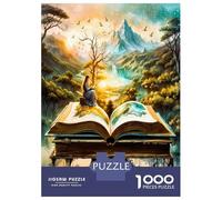 Paysage de Livre Magique 1000 Pièces Coffret Puzzle Livre de Contes enchanté Puzzle Adultes Carton Recyclé - Défi Éducatif, Jeu À La Maison, Super Idée Cadeau pour Tous Les Fans 70x50cm/1000pcs
