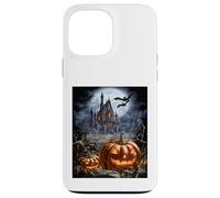 Paysage de Maison hantée avec citrouilles Jack O Lantern Coque pour iPhone 13 Pro Max