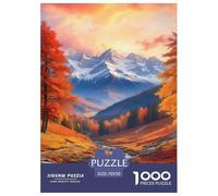 Paysage de Montagne d'automne Puzzle 1000 Pièces Educa Jouet Cadeau Unique De l'art De La Décoration Intéressant Jeu Éduchatif Challenge Toy pour Adultes Et Enfants À Partir De 12 Ans 70x50cm/1000pcs