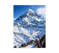 Paysage de Montagne enneigé，1000 Pièces Puzzle pour Adultes Enfants Adolescents, Intelligence Soulagement du Stress Divertissement Bois Jouets Bricolage Anniversaire（75x50cm）-G59