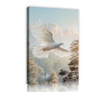Paysage de montagne Majestueux aigle en vol Toile Art mural Peinture Images Impressions d’œuvres d’art Affiches de la faune pour bureau à domicile Décor 30x45cm Cadre intérieur