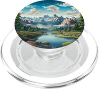 Paysage de Montagnes Nature américaine PopSockets PopGrip pour MagSafe