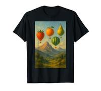 Paysage de montgolfière aux Fruits surréalistes T-Shirt